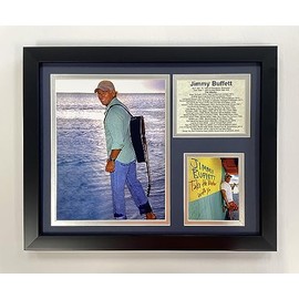 Legends Never Die "Jimmy Buffet II Framed Photo Collage, 11 x 14-Inch (16575U), Black