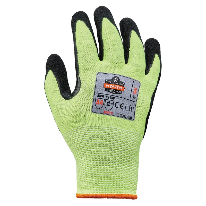 Ergodyne 7141 - Guantes de nitrilo resistentes a cortes DIR