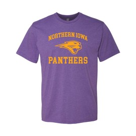 CreateMyTee | Premium Northern Iowa One Color T-Shirt University of Northern Iowa Panthers Logo Apparel Mens/Womens T-Shirt (Purple Rush, Large)