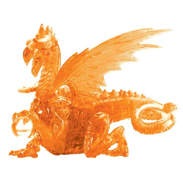 BePuzzled | Dragon Deluxe Original 3D Crystal Puzzle, Ages 12 and Up, Gold