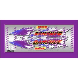 banshee 1996 yamaha banshee full graphics kit decals stickers THICK AND HIGH GLOSS