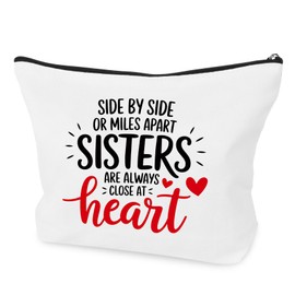 Presents for Sister Birthday Gifts for Sisters Adults,Best Birthday Gift for Big Sister Gifts for Little Girls Special Christmas Xmas Soul Sisters Presents Ideas Makeup Bag Valentines Galentines Day