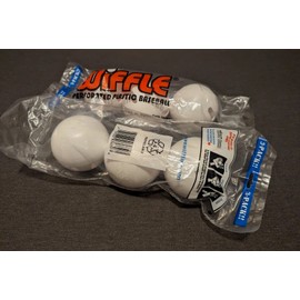 Wiffle® 2x 3 Pack of Perforated Plastic Baseballs Wiffle Balls (6 Balls Total)