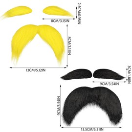 SSKHE Exceptionally designed facial hair ensemble. A must for unleashing your creativity at cosplay and themed events to make your look look with style and ease