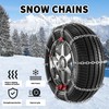 Snow Chains for Car, SUV, Pickup, Truck, Adjustable Portable tire