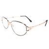 Genuine Vintage Gold Frame Womens Oval Reader 2.00 Reading Glasses