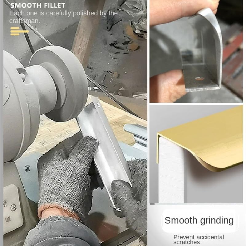 Shozafia 4 Pack Finger Pulls for Cabinets Finger Handles Drawer