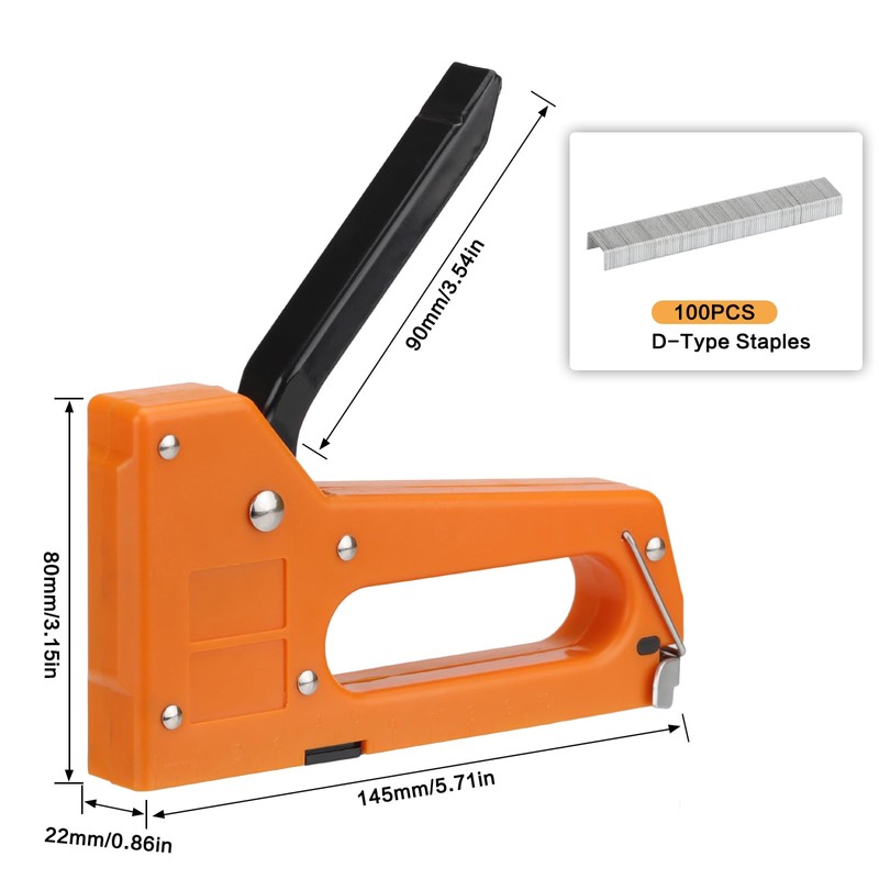 LKV Stapler Gun with 100 Staples Kits Staples Remover Tool