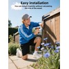 Fence Gate Frame Kit with 10 inch Heavy Duty Hinges,