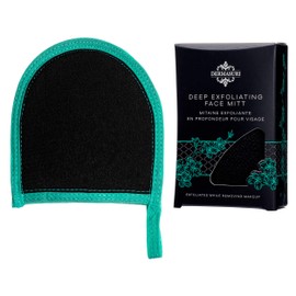 Dermasuri Deep Exfoliating Face Scrub and Body Scrub Mitt - Facial Scrub & Skin Cleanser - Part of the Best Skincare Kit for Women & Men - Cleanse Dead or Dry Skin - Exfoliator Face Scrub Tool