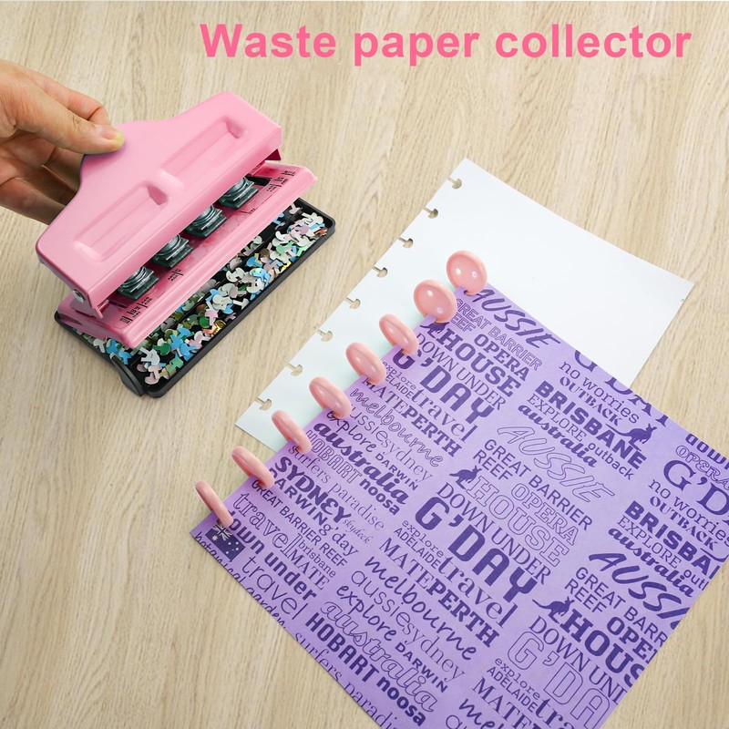 Mushroom Hole Punch, 4 Holes Mushroom Paper Puncher for Bound