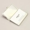 Agility affa "Piatto" Card Case, Business Card Holder, Stainless Steel,