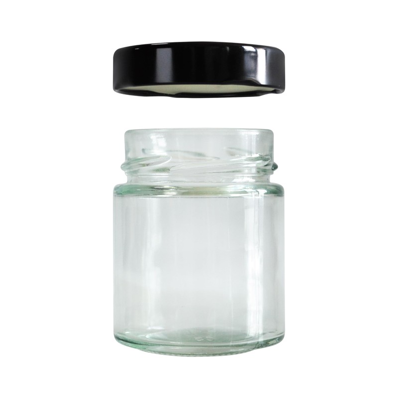 GPK4ALL 5oz Glass Jar with Metal Lids, Pack of 12