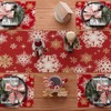 XCHI Red Let it Snow Snowflake Winter Christmas Xmas Table