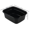 Xeabia 14 Quart Rectangular Plastic Washing Basins, Plastic Dishpans for
