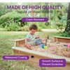 Plum Wooden Large Sandbox with Cover - Outdoor Octagon Sand