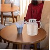 Ciieeo Transparent Glass Water Pitcher Kitchen Juice Pot with Ergonomic