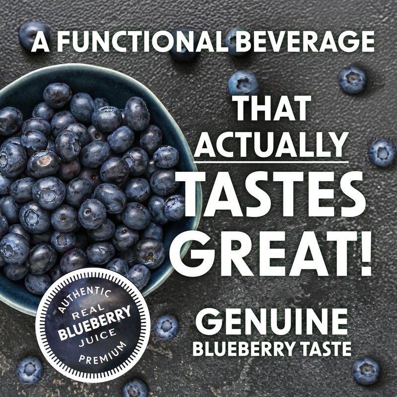 BING BLUEBERRY Energizing Juice Beverage – (12oz/24pk) – Made with