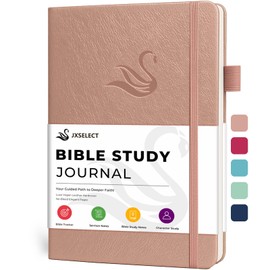Bible Study Journal for Women – Guided Christian Notebook with Bible Reading Tracker, Prayer Prompts, Church Notes & Bible Study Supplies, Bible Journaling Kit, Beautiful Faith Gift for Her