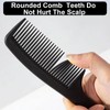 4 pack Shatterproof Carbon Hair Comb for Men and Women,