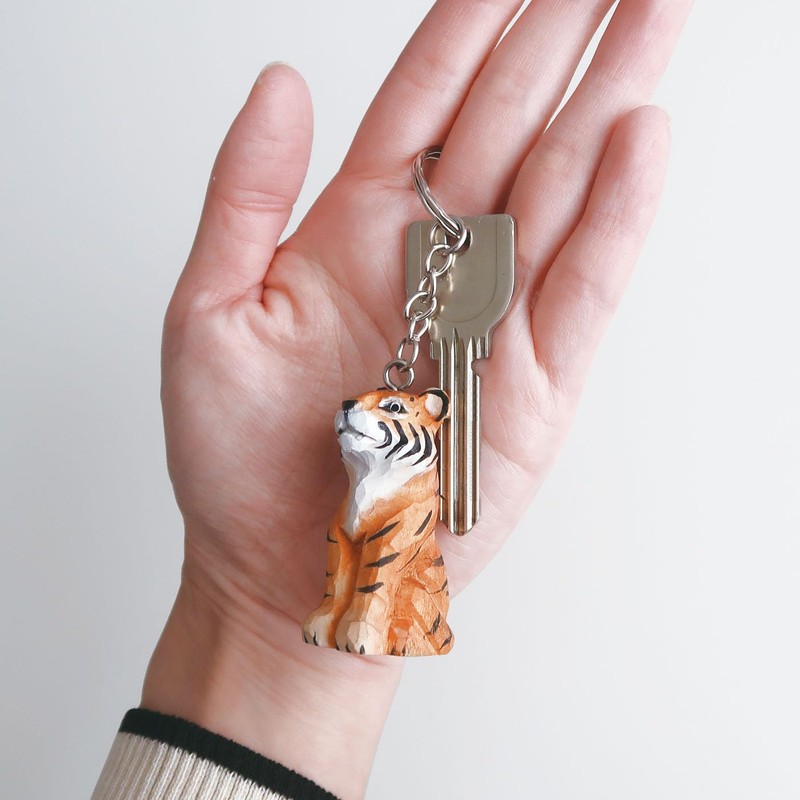 Elcomune Key Chain Wood Key Ring Toucan KC-20