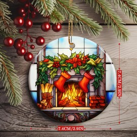 Christmas Ornament, Stocking Hanging Ornament, Christmas Decoration, Heirloom Keepsake, Holiday Ornaments, Xmas Gift Exchange, Gift Idea, Christmas Tree Ornament