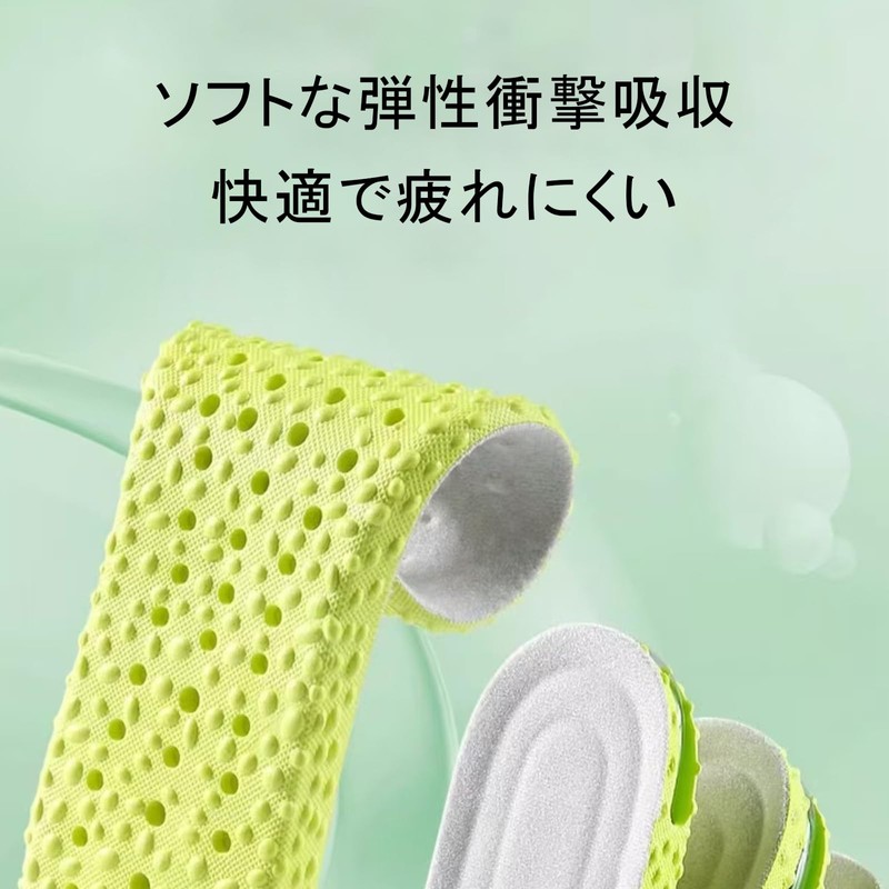 Insole Non-Fatigue Insole Support, Ultra Lightweight, Breathable, Adjustable Size, Unisex