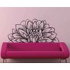 Mandala in Half Dahlia Wall Decal Lotus Flower Interior Home
