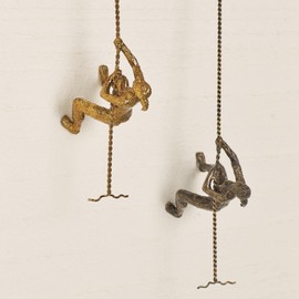 Global Views ~ Climbing Woman-Wall Mounted-Bronze Home Décor, Multi
