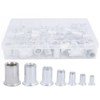 175pcs Rivet Nut Set Flat Head Aluminium Nutsert Assortment with