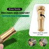 Brass Adjustable Spray Nozzle with Powerful Water Stream for Garden