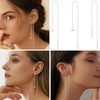 Kakonia 6 Pairs Stainless Steel Chain Tassel Earrings for Women