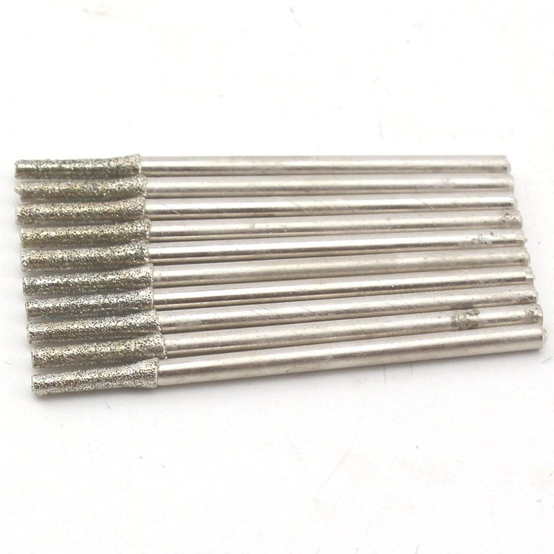 ILOVETOOL Lapidary Diamond Drill Bits 1.8mm Carving Burrs for Dremel