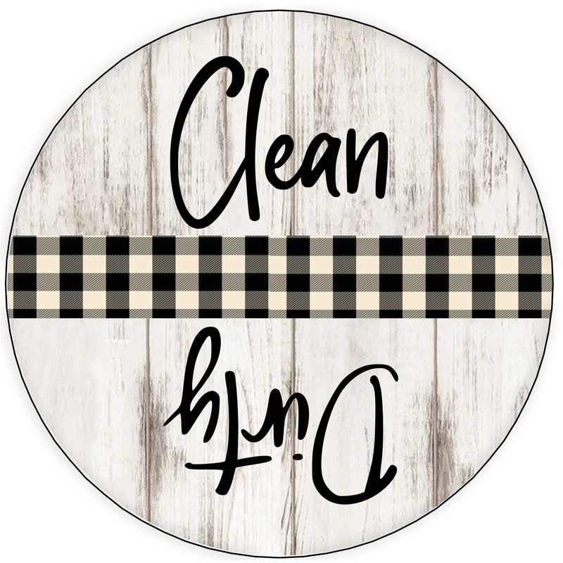 Dishwasher Magnet Clean Dirty Sign Indicator, Trendy Universal Flip Kitchen