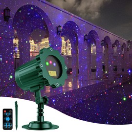 Christmas Laser Projection Lights, Red Blue Green Dynamic Laser for Indoor/Outdoor Garden,Party,Christmas Decorations