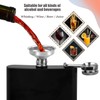 Hip Flask Set, Stainless Steel Flasks with 2 Small Cups