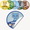 P014 Waste Separation Stickers Cats - Set of 6 Recycled