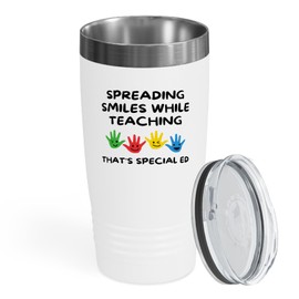 Flairy Land Special ED Teacher Tumbler 20oz White -That's Special Ed - Sped Teacher Gifts Classroom Must Haves Iep Speducator Special Education Teacher
