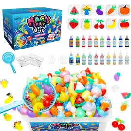 Kiditos  Magic Water Elf Toy Kit with Magic Gels, Molds - Imaginative Play, Christmas Gifts, Birthday Gifts, Party Favors, and Family-Friendly DIY STEM Projects:_20 Dinosaur Colors