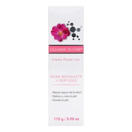 Crema Facial Rosa Mosqueta Peptidos Y Ácido Hialurónico