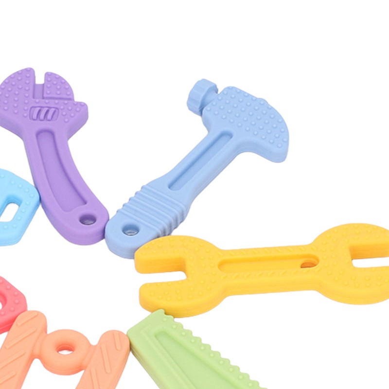8Pcs Silicone Baby Teether Toys Soothe Babies Sore Gums Soft