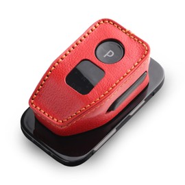 [smasol] X-Trail T33 Series Nissan Note E13 Aura Aria B6 B9 Series Shift Knob Cover Shift Lever Boots Custom Interior Parts Dress Up No Hand Sewing Required (Type-B Red)