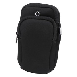 WOONEKY Sports Armband Design for Running Exercise and Fitness Double Pocket Arm Bag for Smartphones Earphone Hole