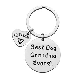 Xiahuyu Dog Grandma Gifts Keychain Mothers Day Gifts Best Dog Grandma Ever Keychain Dog Owner Gifts Dog Grandma Gifts for Women Christmas Birthday Gifts Dog Lover Gifts for Grandma Grandmother