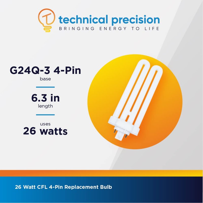 Replacement for Cooper Lighting R18 FML-26W/64/4P Light Bulb by Technical