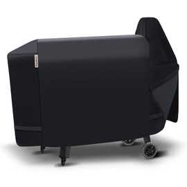 PasWith Grill Cover for Pit Boss Austin XL with Zipper Easy On/Off,600D Rip-Proof Pellet Smoker Cover for Pitboss 1000 Series,Waterproof Grill Cover for Pitboss Rancher XL,1100 Pro,1150,Z Grill 1000