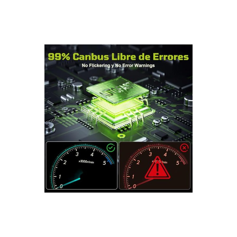 H11 H8 H9 LED Faros Delanteros de Auto, 38000LM 800%