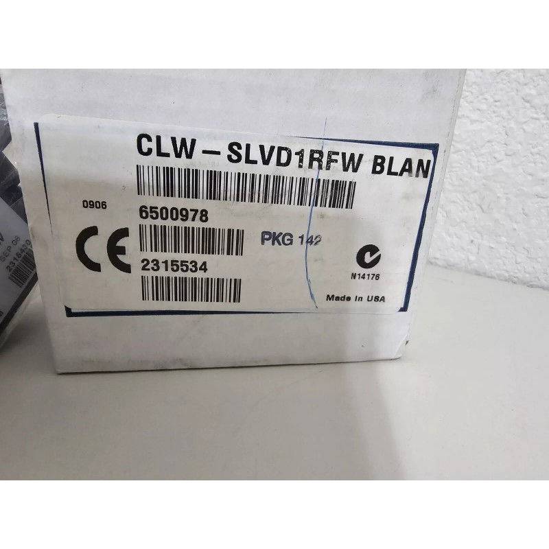 Crestron CLW-SLVD1RFW Wall Dimmer Switch White Blank Wall Mount 1