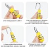 Kellegour 8 Pcs Luggage Locks 3 Digit Combination Padlock,Resettable Code