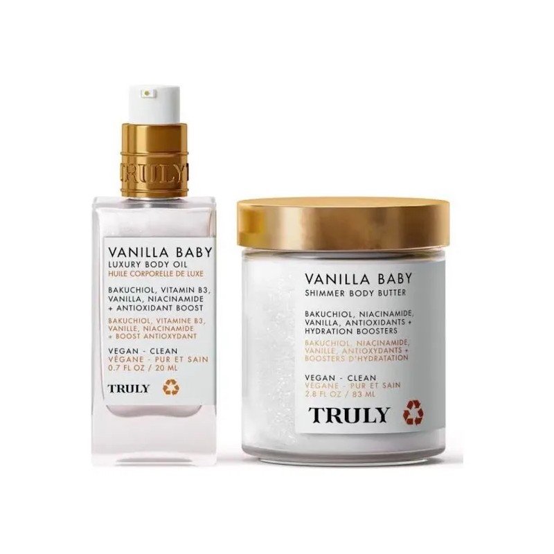 Estuche De Belleza Truly Crema Corporal Con Brillo + Aceite